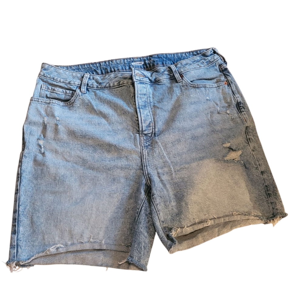 Old Navy Acid Wash Denim Shorts Size 20 Plus